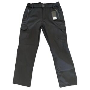 New Free Soldier Soft Shell Fleece Lined Cargo Snow Pants Hiking 32‎ Military